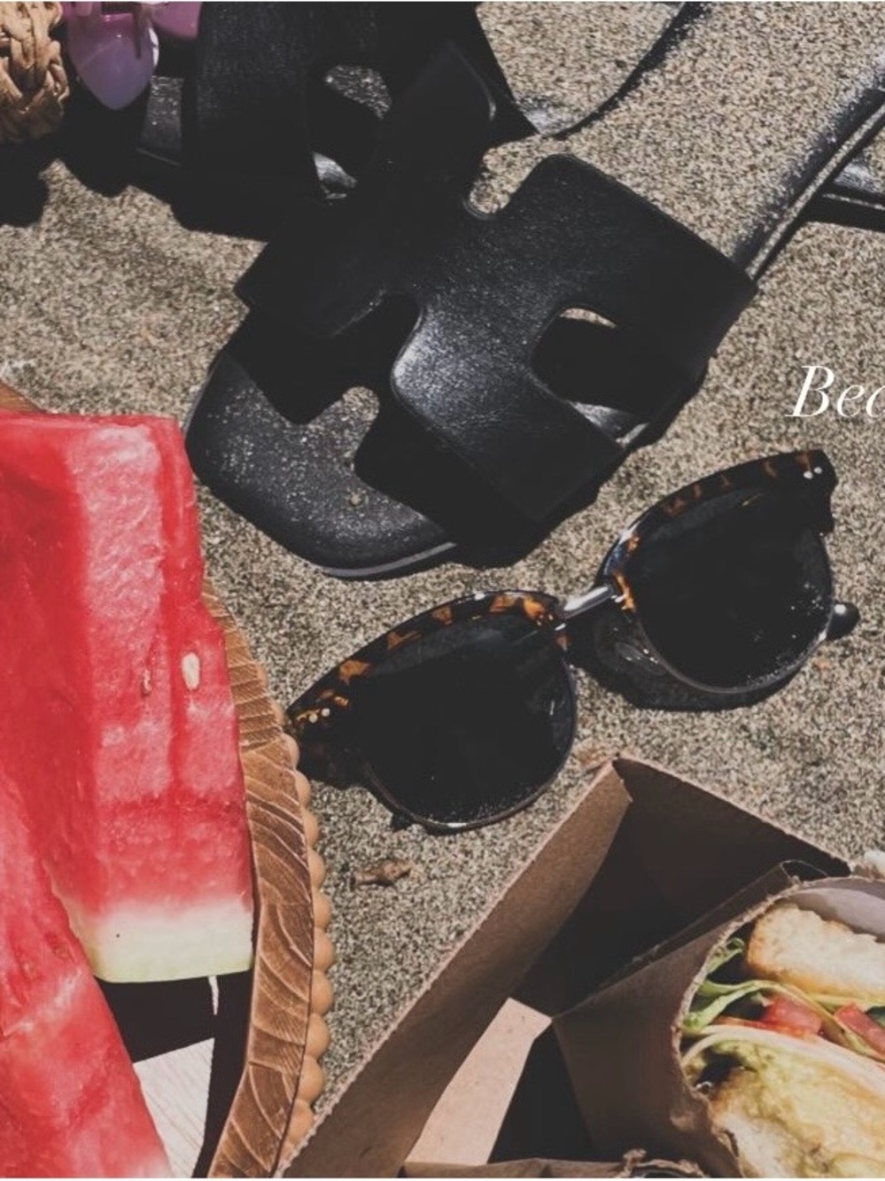 Brown tortoiseshell sunglasses